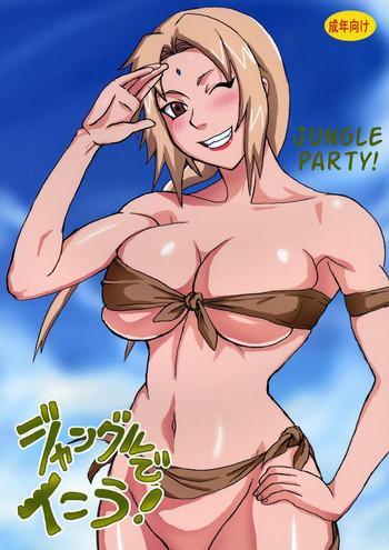 Big Penis Jungle de Ikou! | Jungle Party- Naruto hentai Shaved Pussy